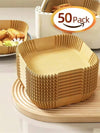 50 Pcs Non-Stick Air Fryer Liners